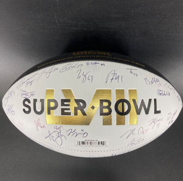 NFL - 49ers Multi Sign Super Bowl 58 Commemorative Football Signed By Br...