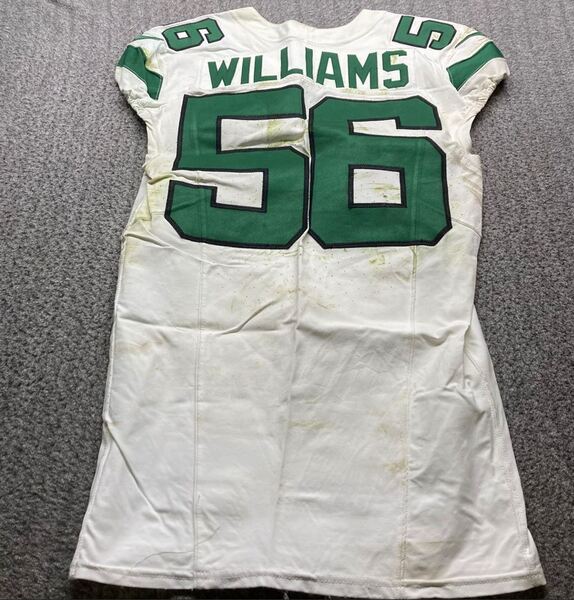 Crucial Catch - Jets Quincy Williams Game Worn Jersey (10/08/23) Size 40