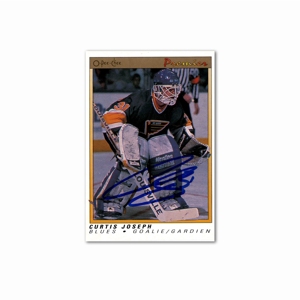 Curtis Joseph Autographed 1990-91 O-Pee-Chee Premier #51 Rookie Card