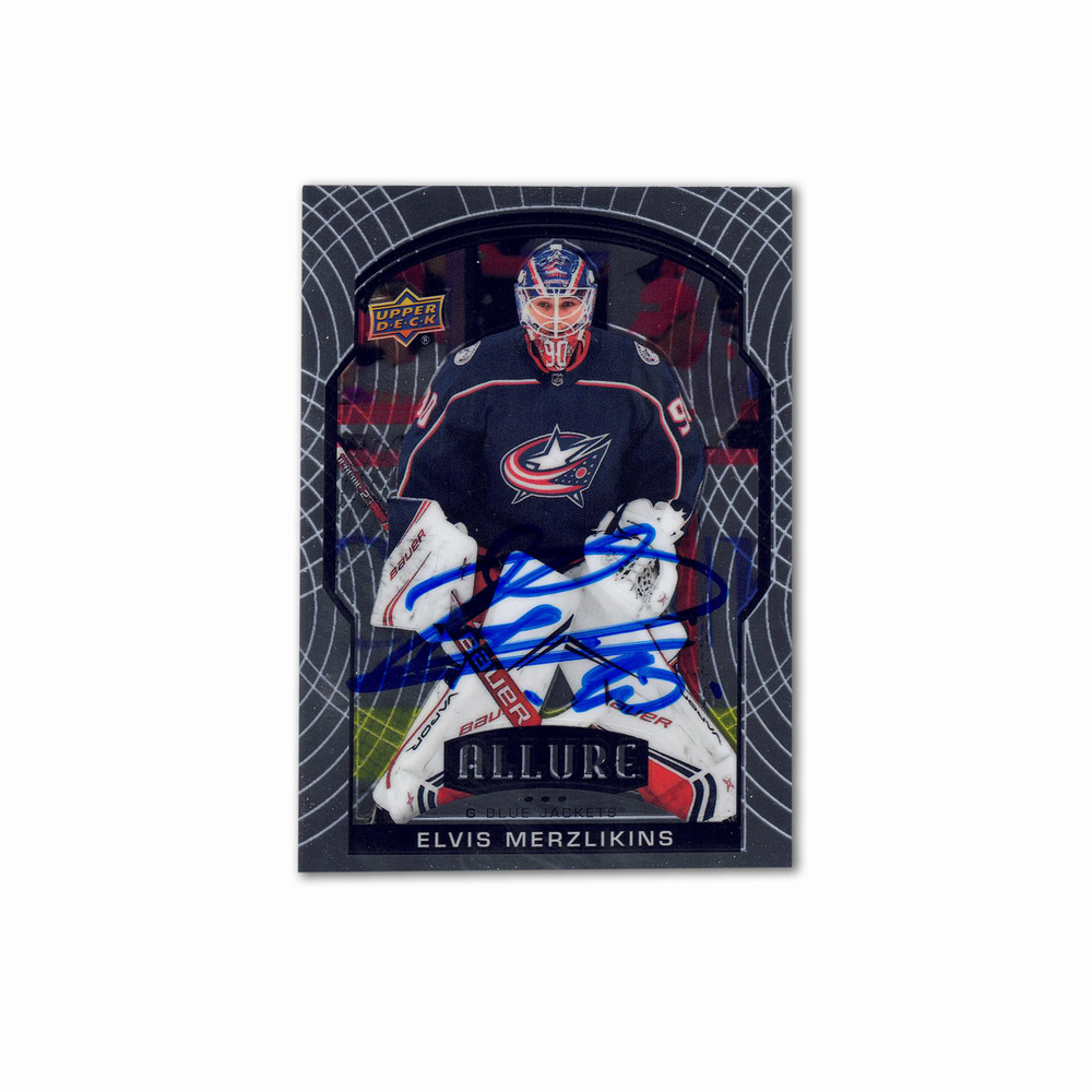 2019-20 UD Allure #16 ELVIS MERZLIKINS Autographed Rookie Card