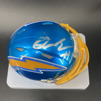 NFL - Chargers Quentin Johnston signed flash mini helmet