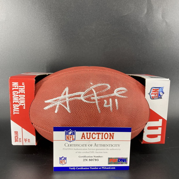 NFL - Saints Alvin Kamara Signed Authentic Football