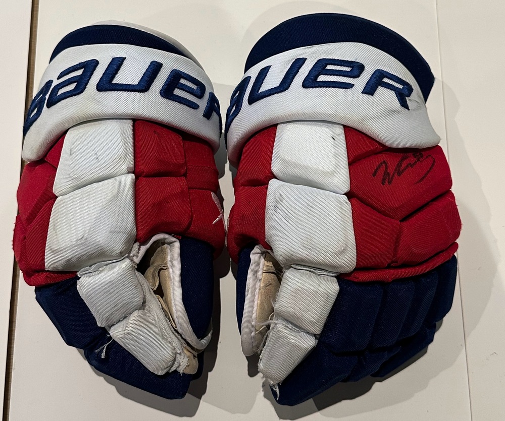 #50 Will Cuylle Game Used Gloves - New York Rangers