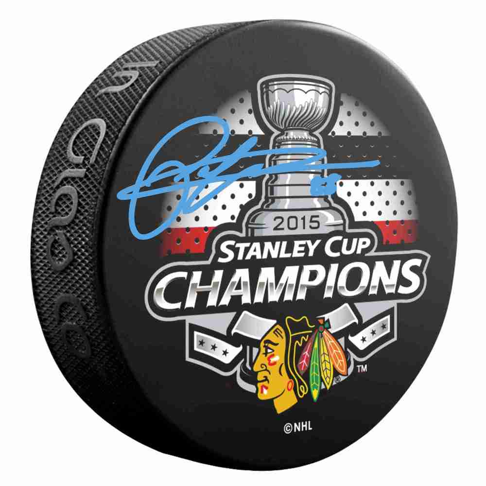 Patrick Kane - Signed Chicago Blackhawks 2015 Stanley Cup Champions Puck