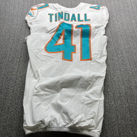 STS - Dolphins Channing Tindall Game Used Jersey (11/24/23) Size 42 Wash...