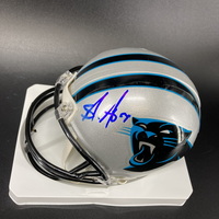 Panthers - Shaq Thompson Signed Mini Helmet
