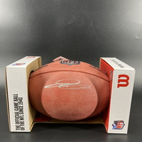 NFL -Vikings Jordan Addison Signed Authentic Football (Light Signature)