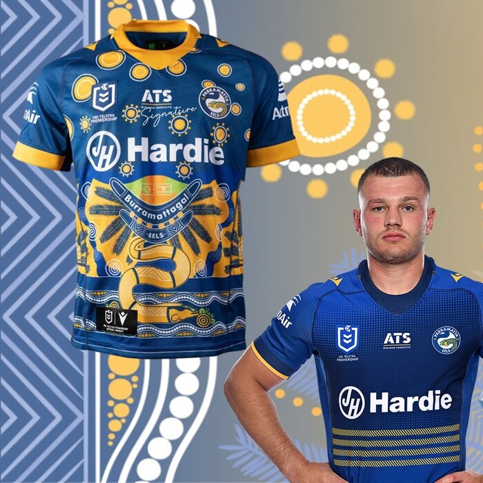 Luca Moretti #13 2025 Parramatta Eels Indigenous Match-Worn Jersey