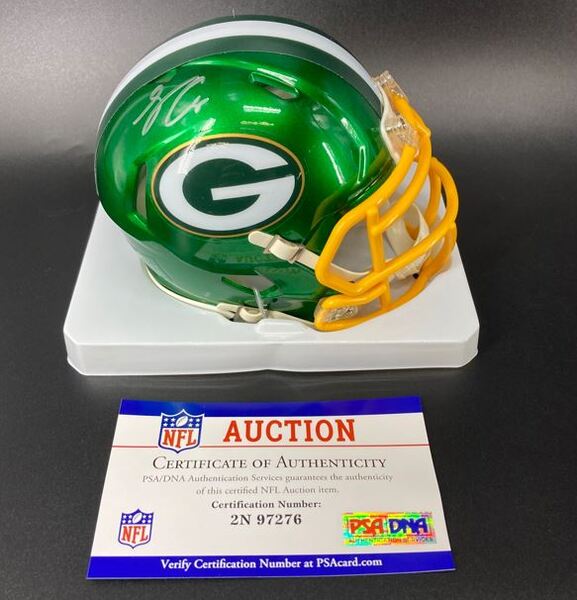 NFL - Packers Sean Clifford Signed Flash Mini Helmet