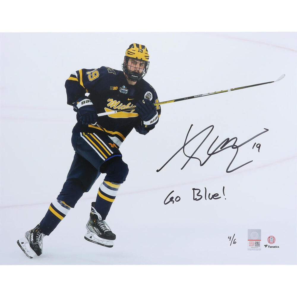 Adam Fantilli Michigan Wolverines Autographed 11