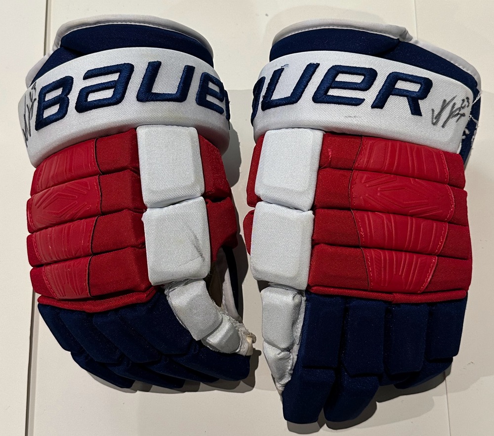 #23 Adam Fox Game Used Gloves - New York Rangers