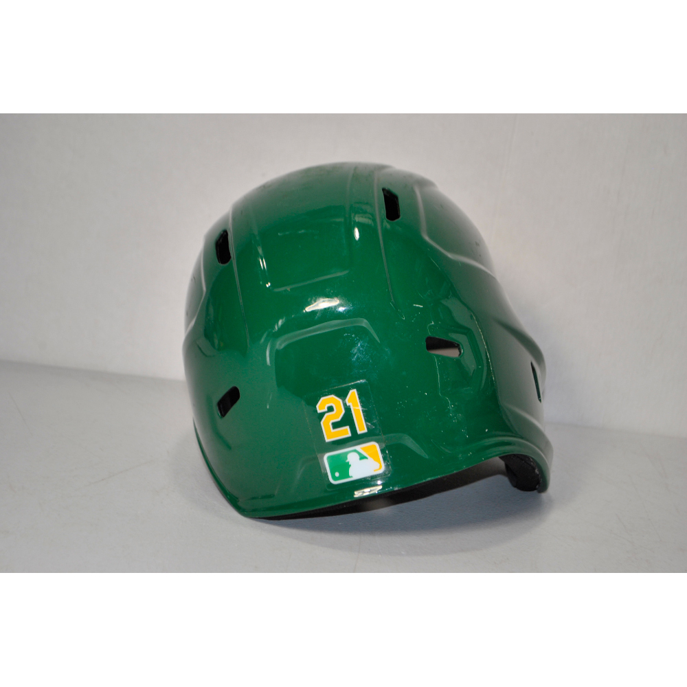 Tyler Soderstrom Game-Used Kelly Green Helmet - 7/6/25 vs. SFG + 7/11 ...
