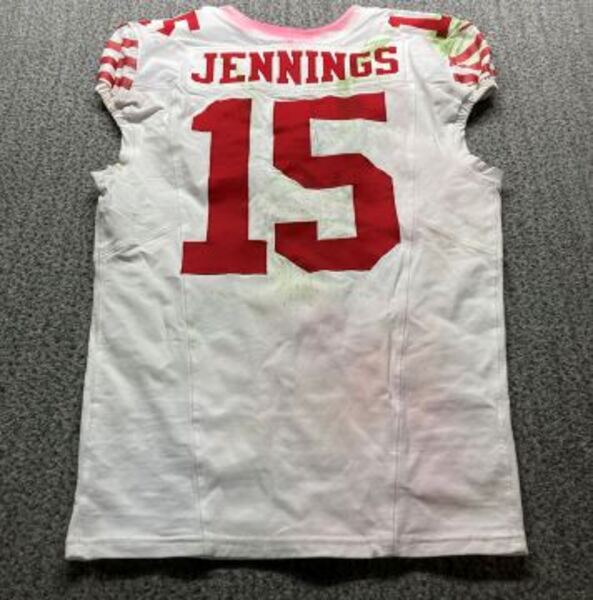 Crucial Catch - 49ers Jauan Jennings Game Worn Jersey (9/28/2025) Size 4...
