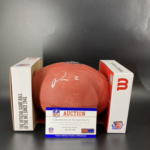 NFL - Patriots Pierre Strong Signed Authentic Football