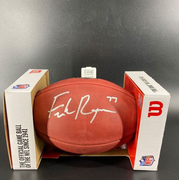 NFL - Lions Frank Ragnow Signed Authentic Football