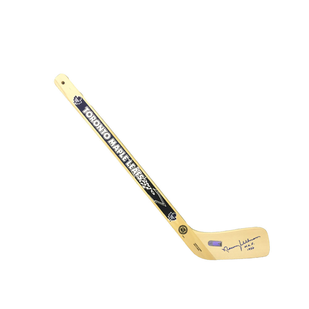 NORM ULLMAN Signed Mini Stick with HOF Inscription - Toronto Maple Leafs