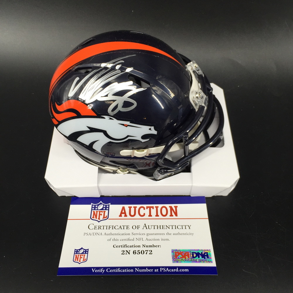 NFL Broncos Von Miller Signed Mini Helmet The official auction site