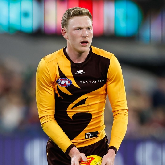 James Sicily Hawthorn Football Club Signed Long Sleeve Retro Player Guernsey  