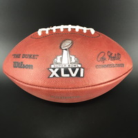 NFL - Super Bowl 46 Game Issued Ball Numbered and Stamped Patriots Offense