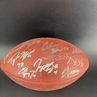 Panthers - Multi Signed Authentic Football With STS Logo With Over 9 Sig...