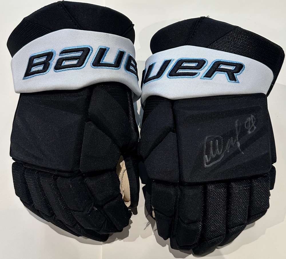 #98 Mikhail Sergachev Game Used Gloves - Utah Mammoth
