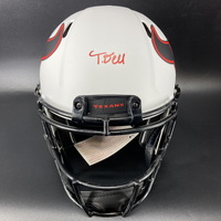 NFL - Texans Tank Dell signed Authentic Lunar Eclipse Speed Helmet