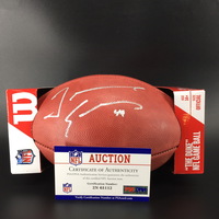 NFL - Bills Tremaine Edmunds Signed Authentic Football W/ 100 Seasons Logo