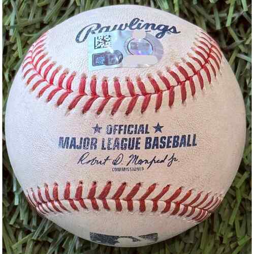 Photo of Game-Used Baseball: Travis Bazzana Cleveland Guardians Triple - 1st Career Triple (MLB AUTHENTICATED)