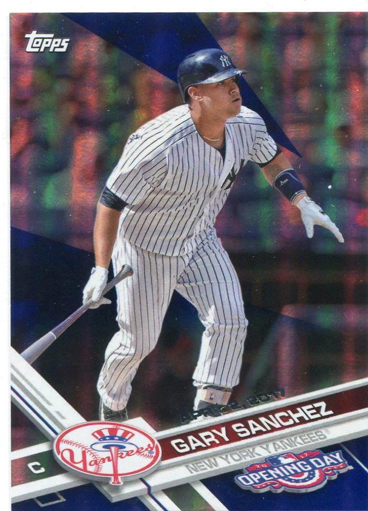 2017 Topps Opening Day Blue Foil #170 Gary Sanchez