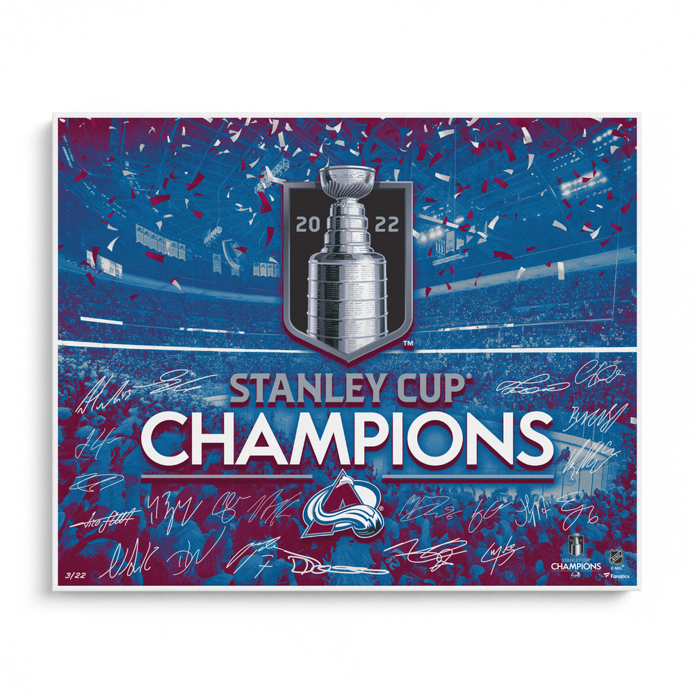 Colorado Avalanche Autographed 2022 Stanley Cup Champions 16