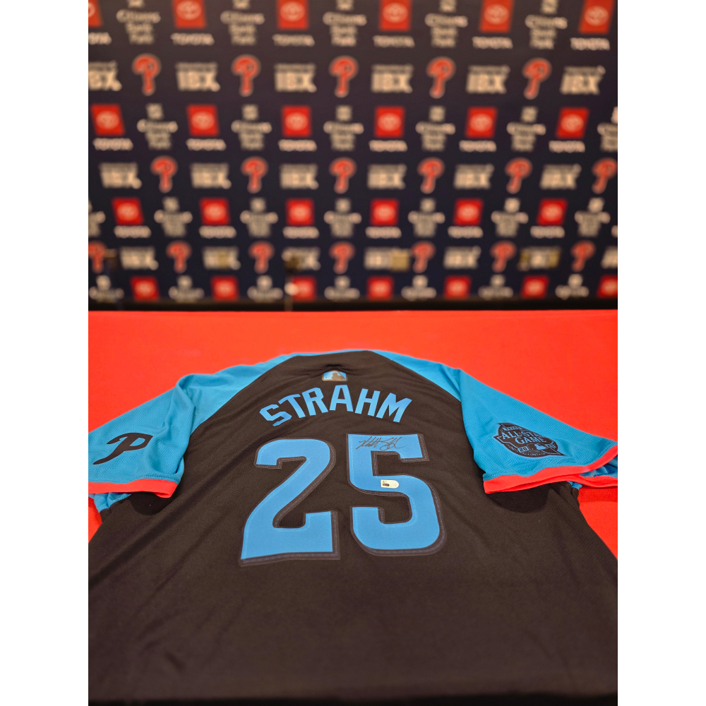 フィリーズ　キンブレル　 サイン ユニフォーム ホログラム　MLB Matt Strahm Autographed 2024 All-Star Jersey | Philadelphia