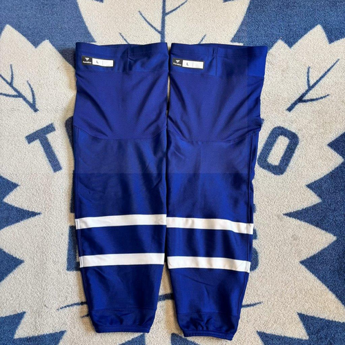 Toronto Maple Leafs 2024-25 Fanatics Home Blue Game Worn Socks