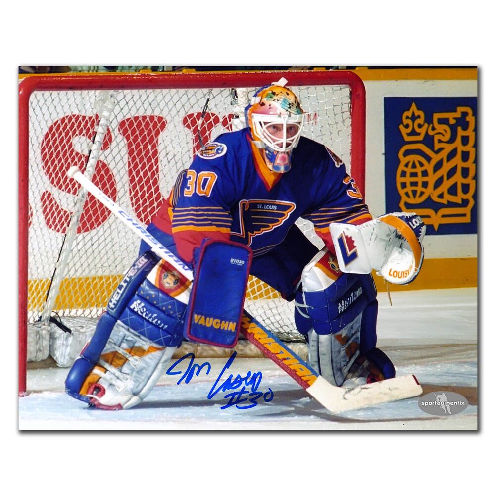 Jon Casey St. Louis Blues Action Autographed 8x10