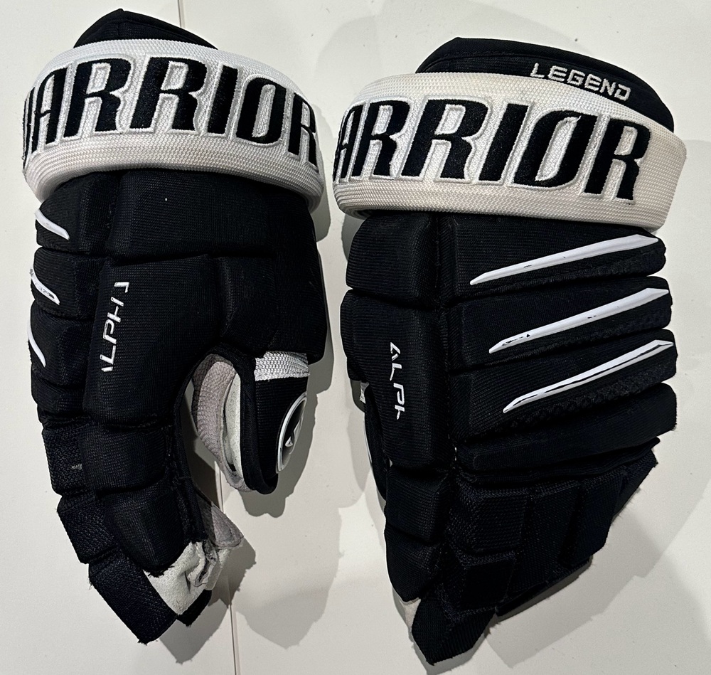 #58 Kris Letang Game Used Gloves - Pittsburgh Penguins