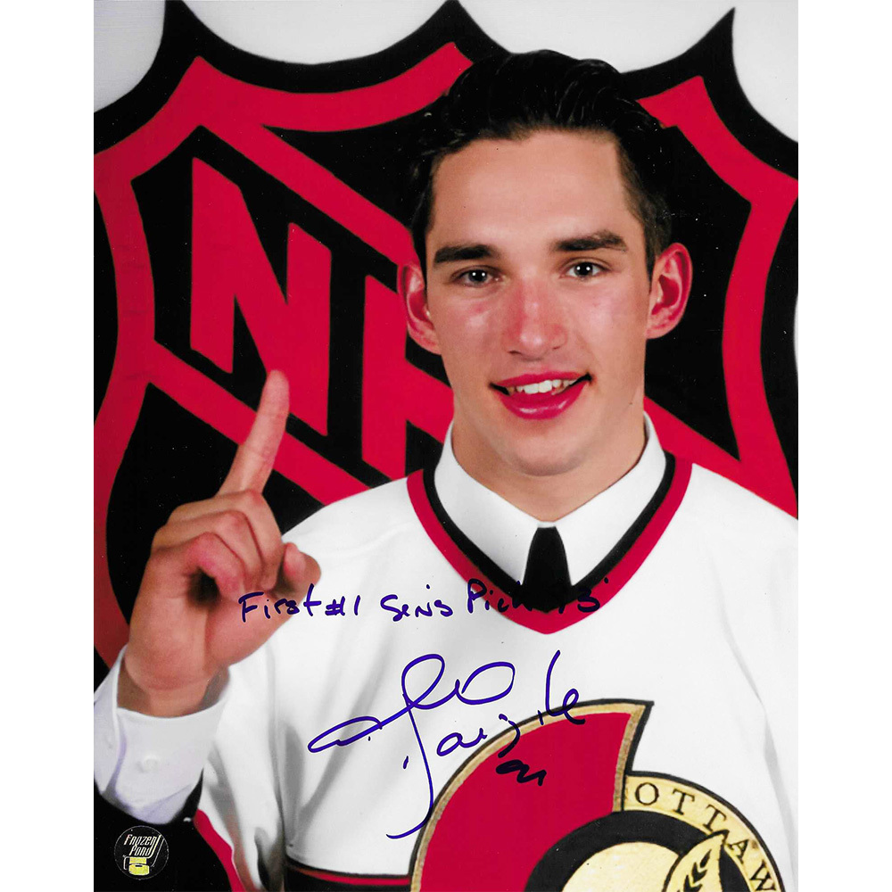 Alexandre Daigle  Autographed Ottawa Senators 8X10 Photo w/FIRST #1 SENS PICK 1993 Inscription