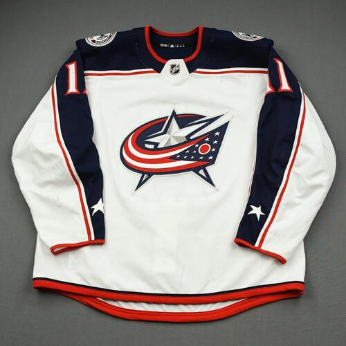 Image of Stenlund, Kevin<br>White Set 1 - 1st NHL Goal <br>Columbus Blue Jackets<br>2019-20<br>#11