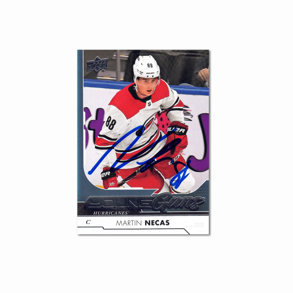 2017-18 UD Young Guns #464 MARTIN NECAS Autographed Rookie Card