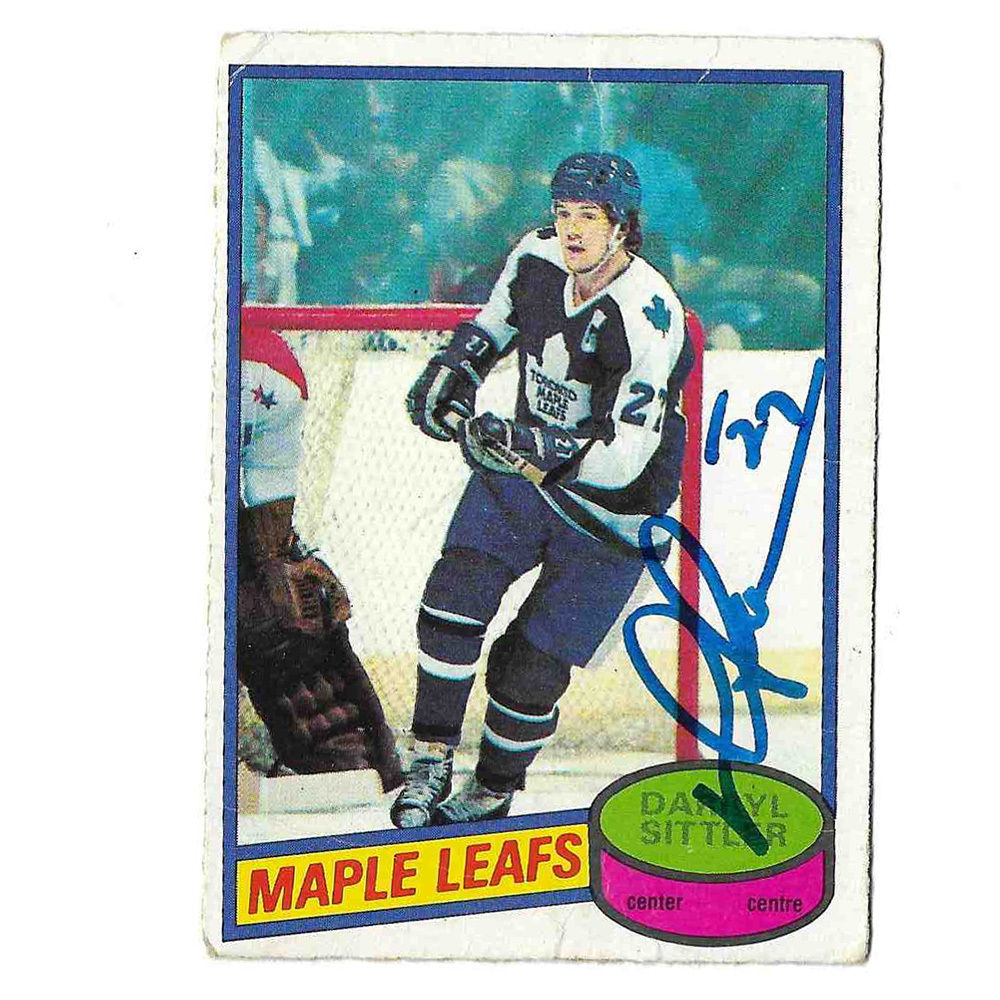 Darryl Sittler Autographed 1980-81 O-Pee-Chee Hockey Card