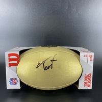 NFL - Broncos Troy Franklin Signed Gold Composite Football