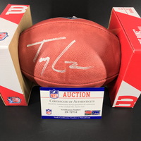 NFL - 49ers Trey Lance Signed Authentic Football with 2021 Draft Logo