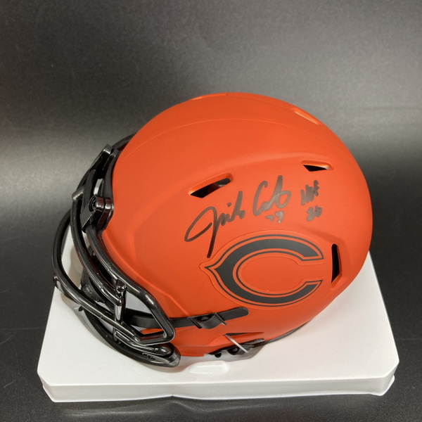 HOF - Bears Jimbo Covert Signed Rave Mini Helmet