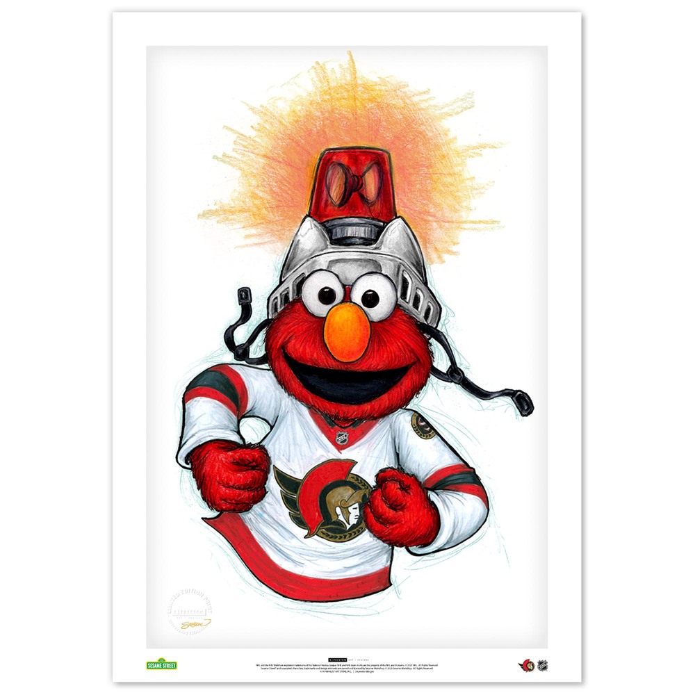 Elmo Loves Goals! x Ottawa Senators Limited Edition Print by S. Preston
