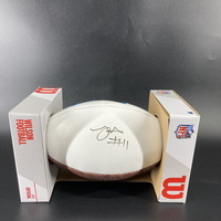 Panthers - Robby Anderson Signed Panel Football With Panthers Logo