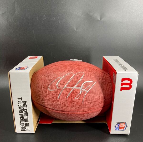 HOF - Lions Calvin Johnson Signed Authentic Football
