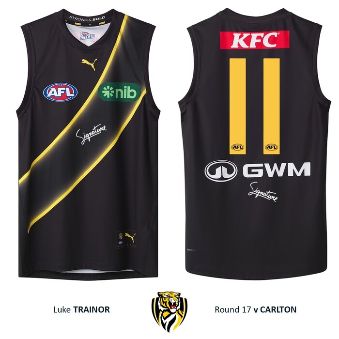 Photo of Luke Trainor #11 Richmond 2026 Stealth Guernsey