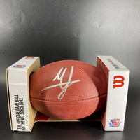 NFL - Commanders Mike Sainristil Signed Authentic Football
