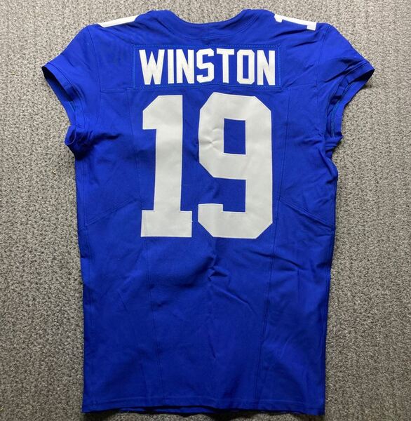 Crucial Catch - Giants Jameis Winston Game Worn Jersey (9/28/2025) Size 42