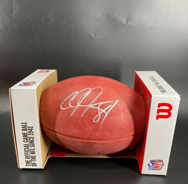HOF - Lions Calvin Johnson Signed Authentic Football