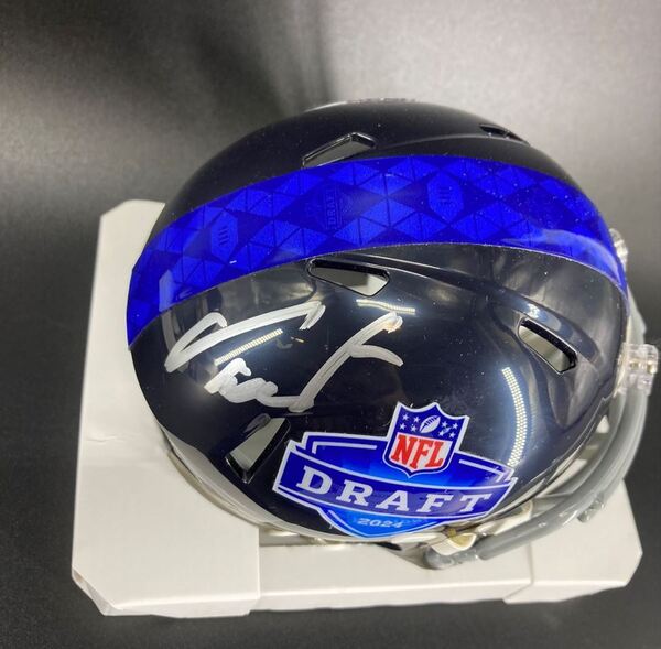 NFL - Broncos Troy Franklin Signed NFL Draft Mini Helmet