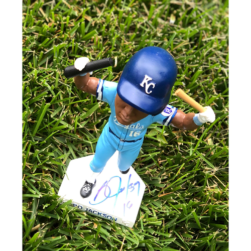 Royals Respond Charity Auction Bo Jackson Autographed Bobblehead